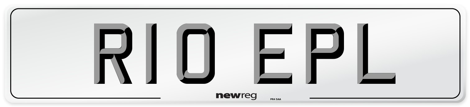 R10 EPL Number Plate from New Reg